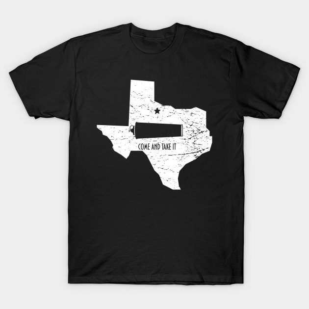 Come and Take it Gonzales Battle Texas Flag T-Shirt by tatadonets